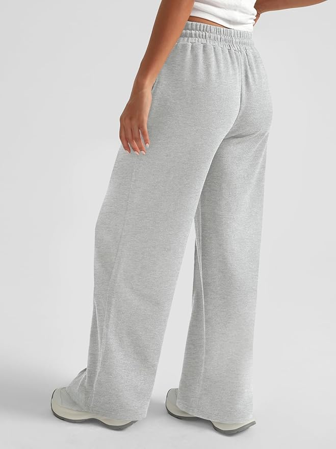 Womens Wide Leg Sweatpants Baggy Lounge Travel Pants