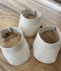 Straw Summer Visor Sun Hat 