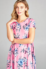 Floral Casual Midi Dress For Women