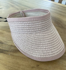 Straw Summer Visor Sun Hat 