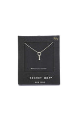 Secret Box Dainty Ring Charm Necklace