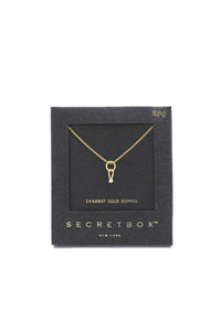 Secret Box Dainty Ring Charm Necklace