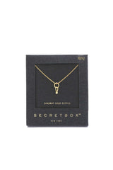 Secret Box Dainty Ring Charm Necklace