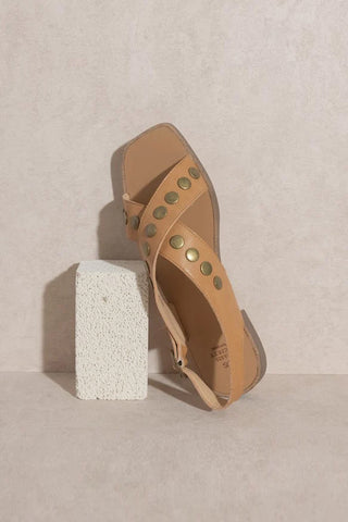 Oasis Society Kylie Studded Cross Band Sandal