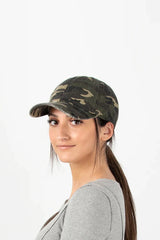 David  and Young Distressed Camo Baseball Cap