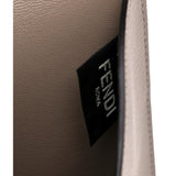 Fendi F is Fendi Gray Pebbled Leather Flat Pouch Large