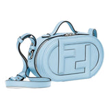 Fendi O'Lock Baby Blue Leather Mini Crossbody Bag