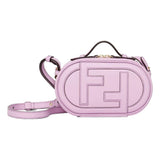 Fendi O'Lock Lilac Leather Mini Crossbody Bag