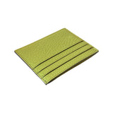 Fendi Peekaboo Kiwi Green Grained Leather Card Case Wallet
