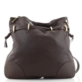 Gucci 1955 Morsetto Small Leather Horsebit Drawstring Brown Bucket Bag