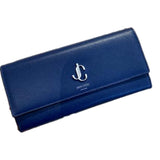 Jimmy Choo Martina Dark Blue Leather Continental Wallet OGLR