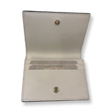 Jimmy Choo Martina Light Stone Snake Printed Leather Card Case OPSL 