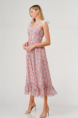 Floral Textured Dress