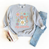 Hey Sunshine Flowers Youth Sweatshirt