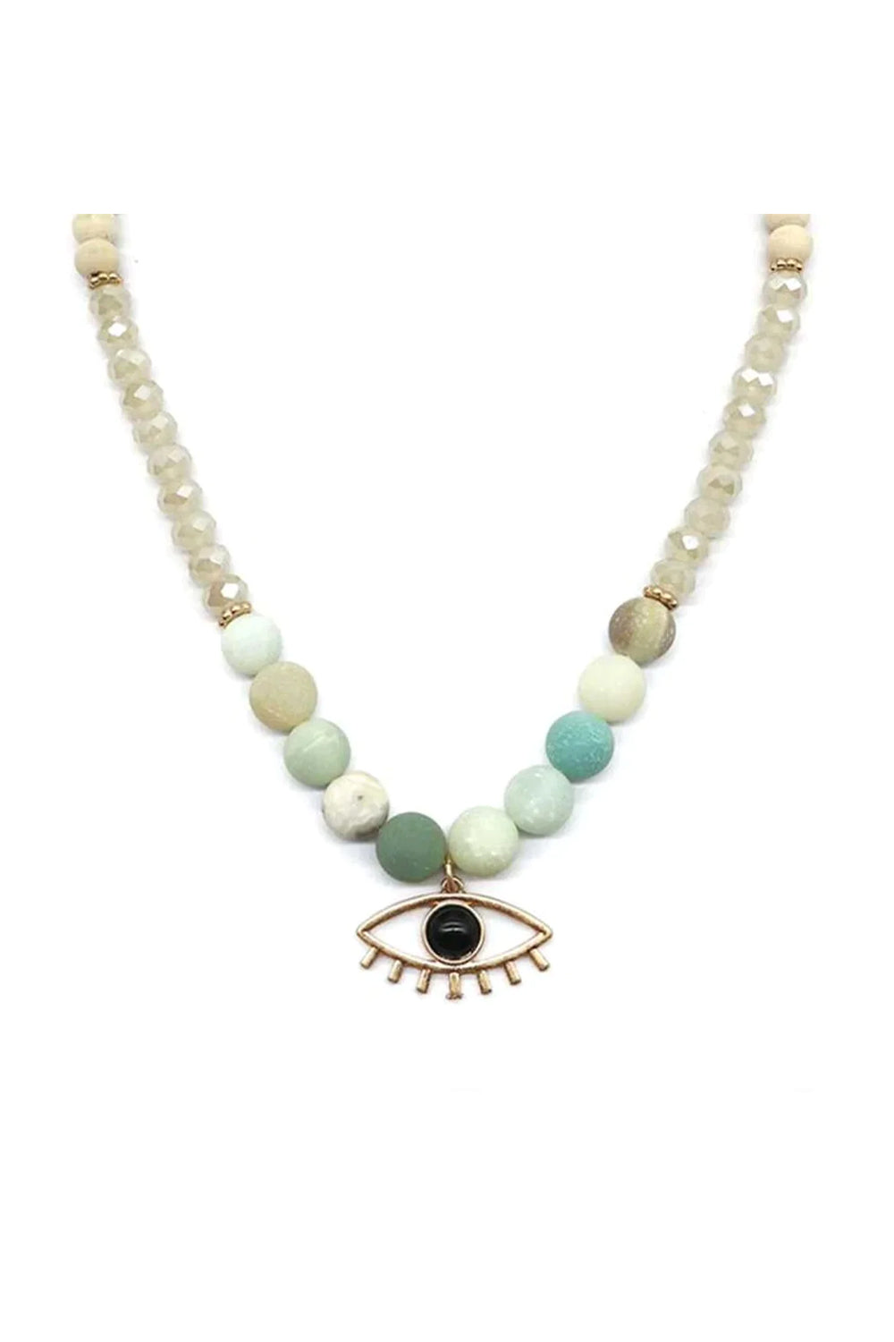 Evil Eye Lash Bead Women's Necklace