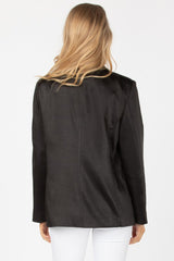 Satin Double Breasted Blazer
