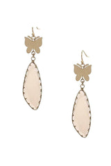 Fashion Butterfly Clear Stone Dangle Earring
