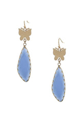 Fashion Butterfly Clear Stone Dangle Earring