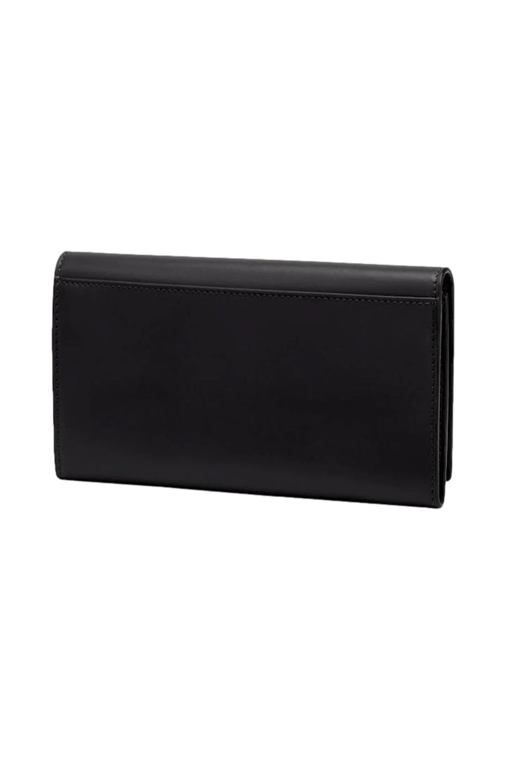 Fendi Roma Black Calfskin Leather Folded Continental Wallet