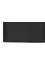 Fendi Corner Bugs Gold Black Calf Leather Card Case