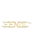 Fendi Gold-tone Letter Logo Chain Bracelet