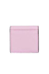 Fendi Calf Leather F logo Lavanda Pink Leather Coin Case