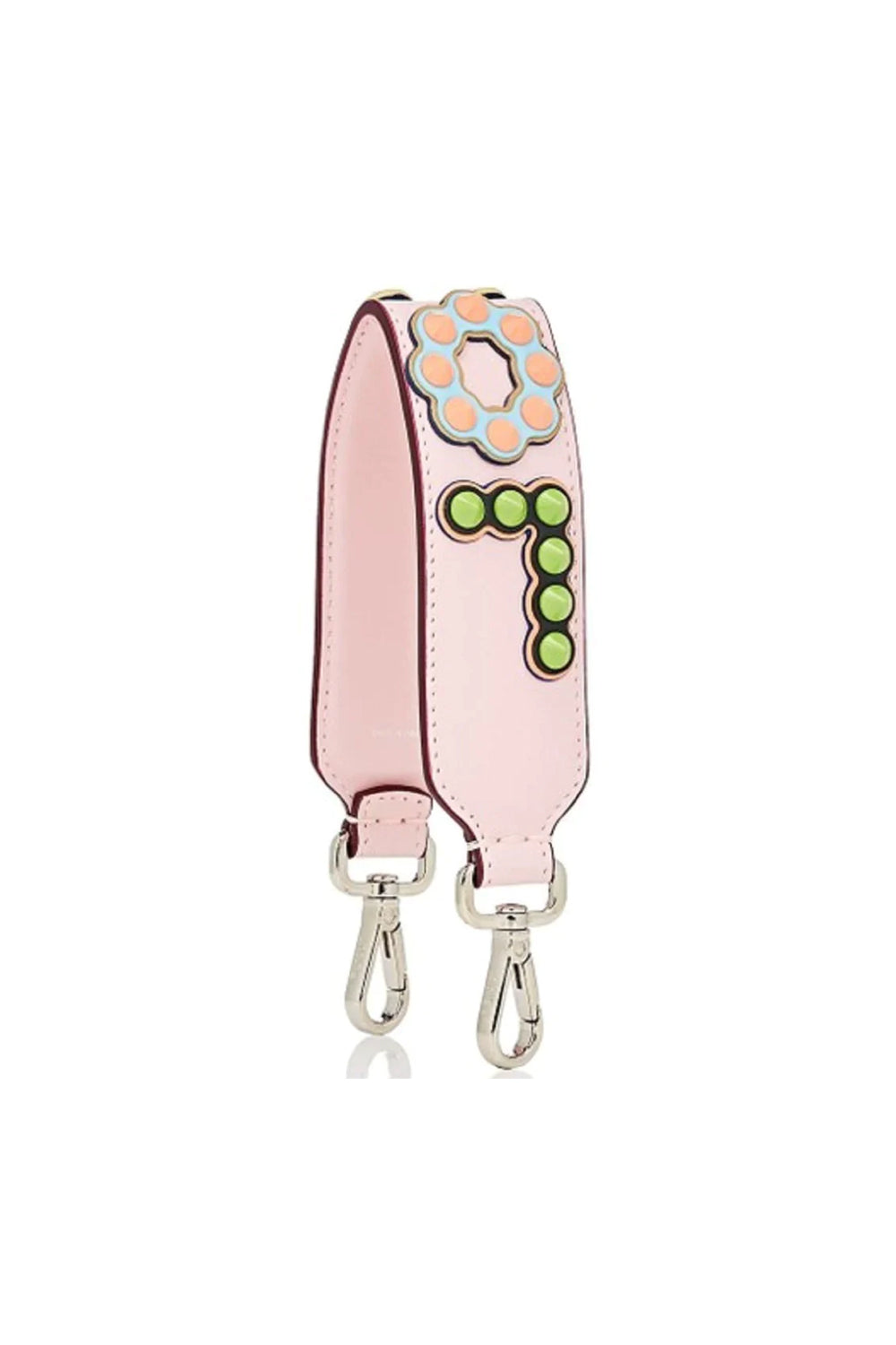 Fendi Mini Strap You Peonia Multicolor "LOVE" Studded Leather