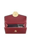 Fendi Calf Leather F Logo Barola Micro Trifold Wallet