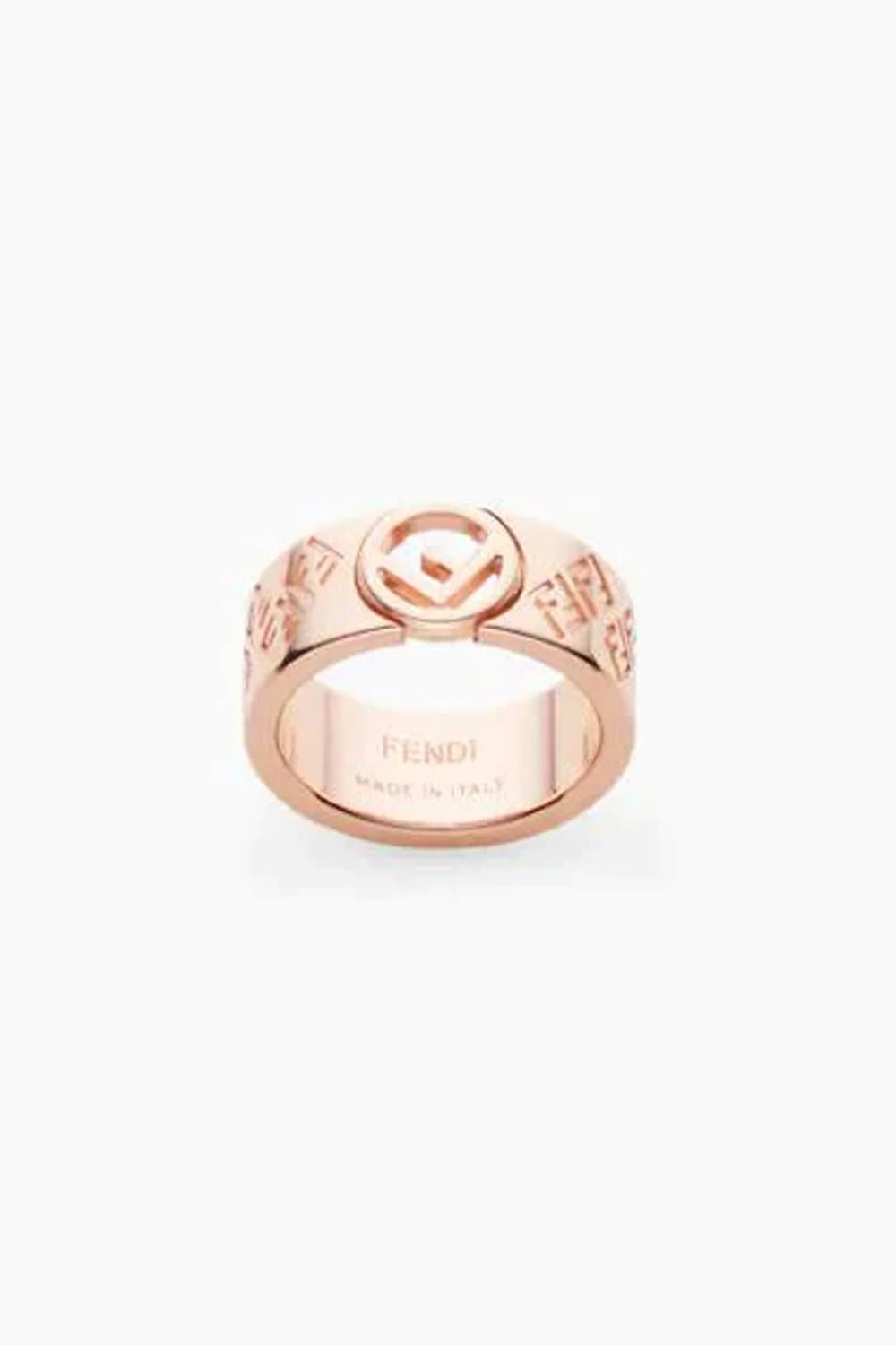 Fendi F is Fendi Engraved Rose Gold Ring Medium