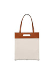 Fendi Roma Brand Embroidered Canvas Tote Bag