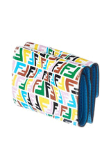 Fendi Vertigo Baguette Leather Small Trifold Wallet