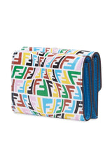 Fendi Vertigo Baguette Leather Small Trifold Wallet