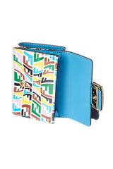 Fendi Vertigo Baguette Leather Small Trifold Wallet
