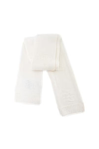 Fendi Ff Karl Bianco Jacquard Wool Scarf