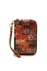 Graffiti Cell Phone case Crossbody Wallet Wristlet