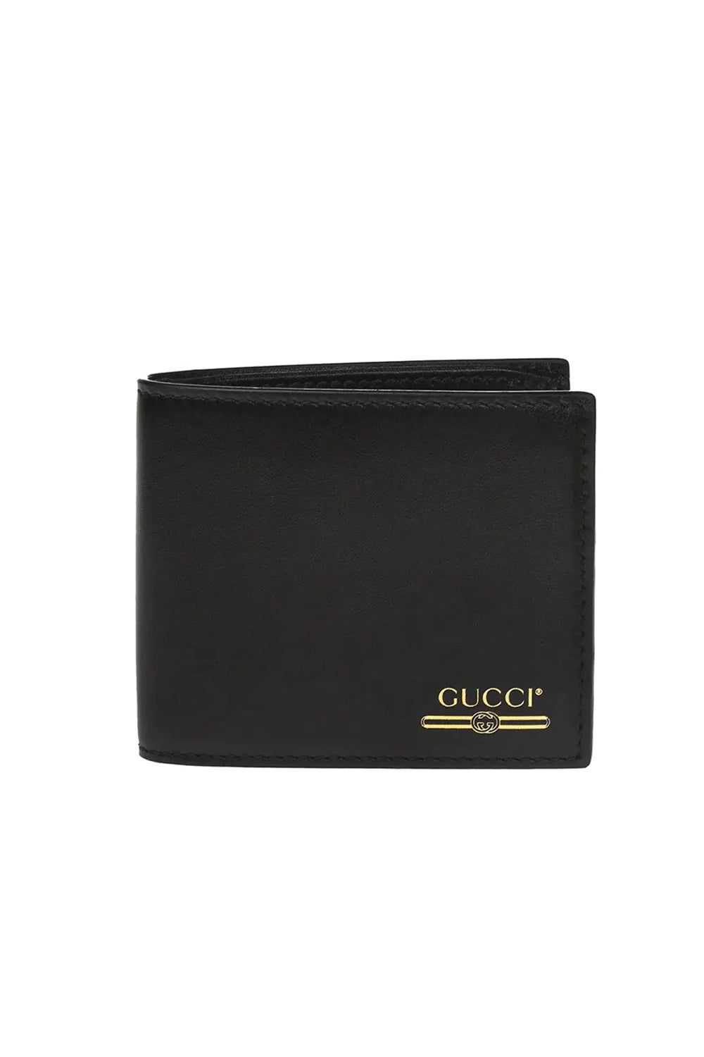 Gucci Plutone Logo Calfskin Leather Bifold Wallet