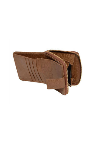 Gucci GG Canvas Brown Leather Trim Wallet