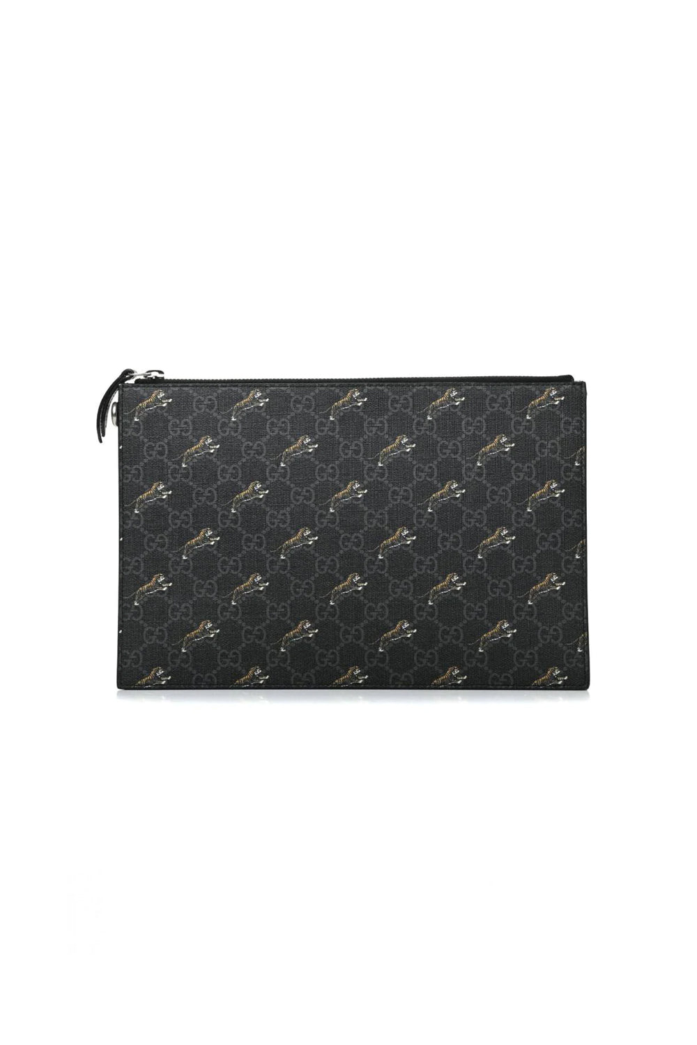 Gucci Supreme Tiger Print Pouch Wristlet Bag