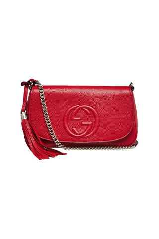 Gucci Soho Disco Leather GG Tassel Chain Crossbody Bag