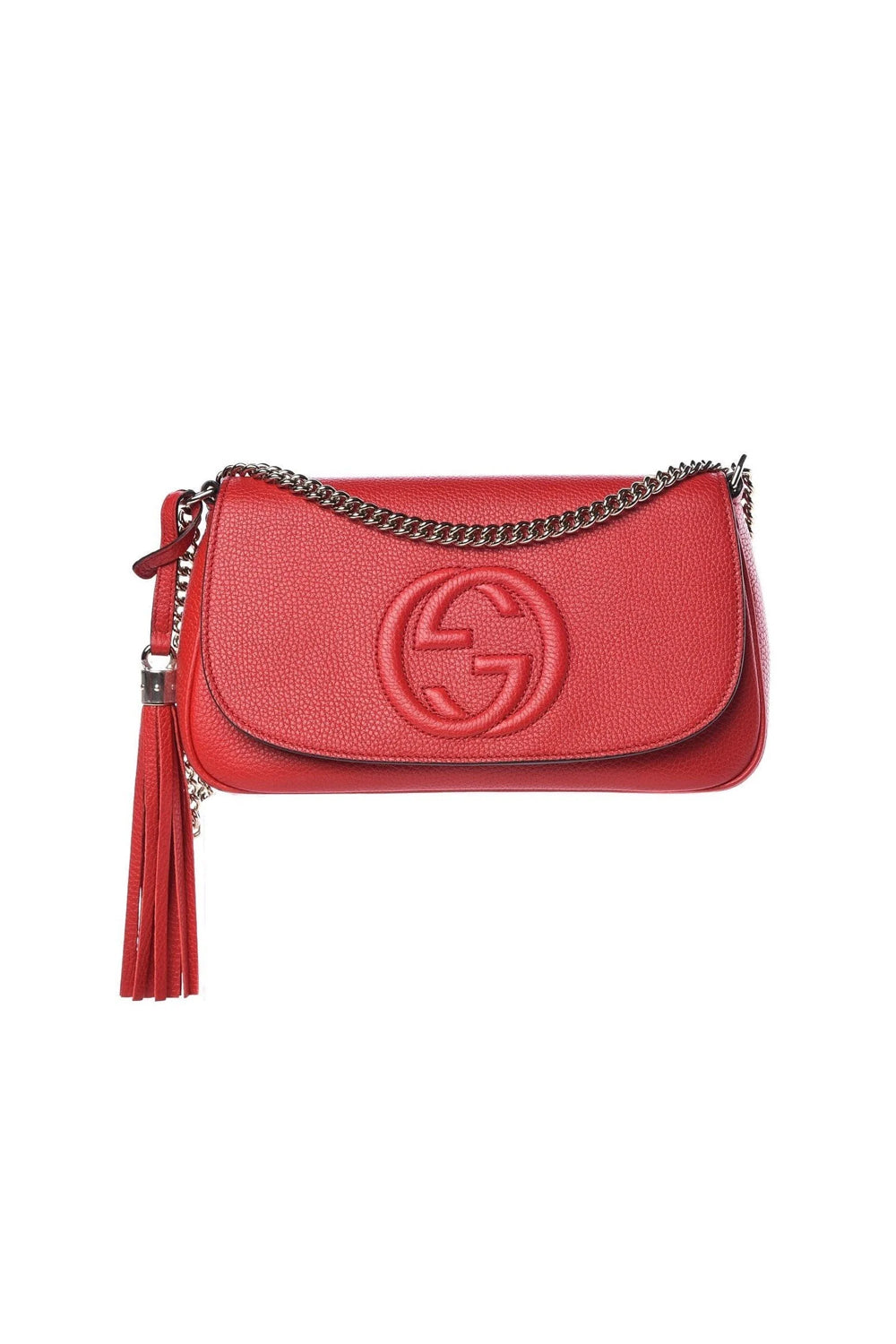 Gucci Soho Disco Leather GG Tassel Chain Crossbody Bag