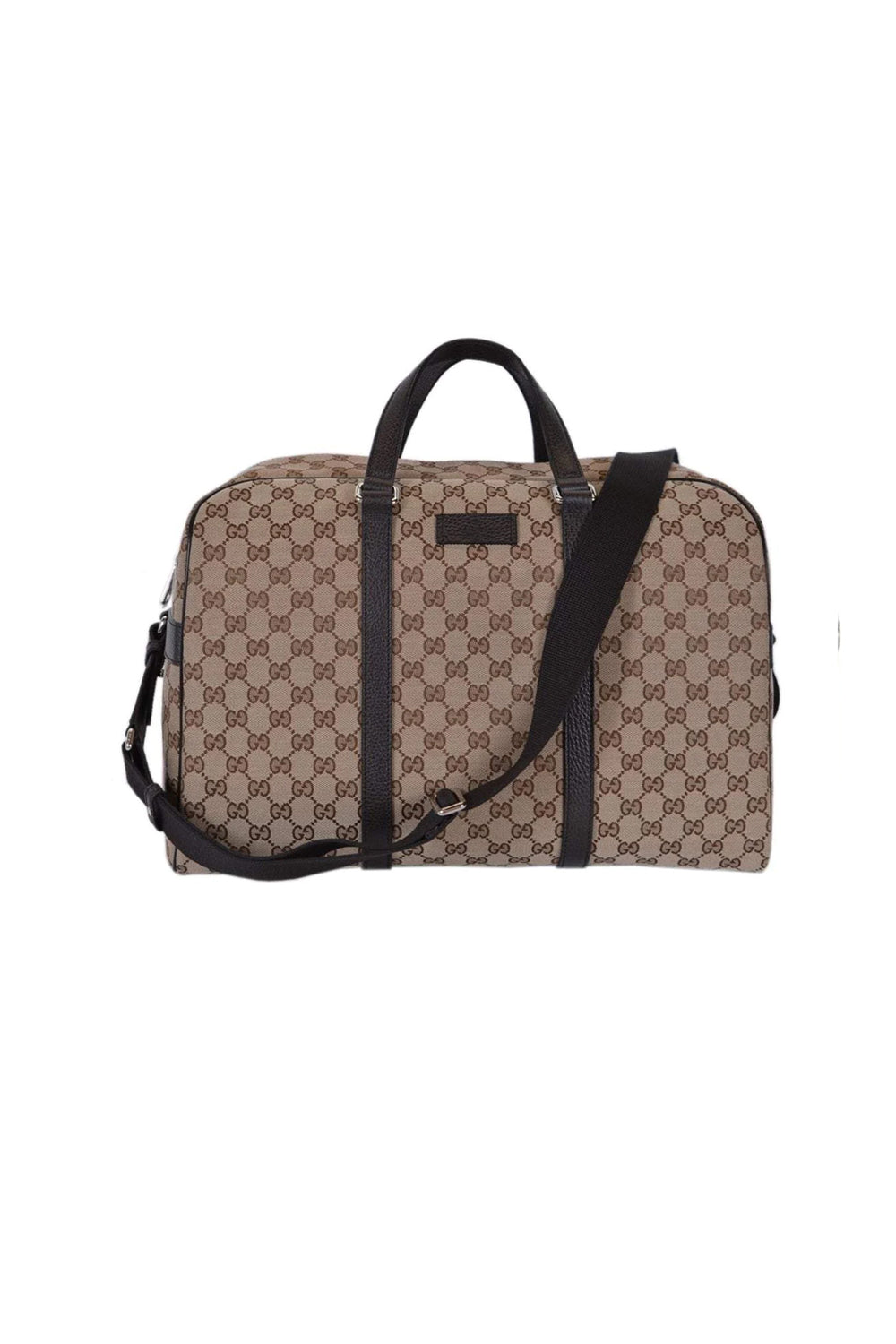 Gucci GG Logo Canvas Leather Removable Strap Bag
