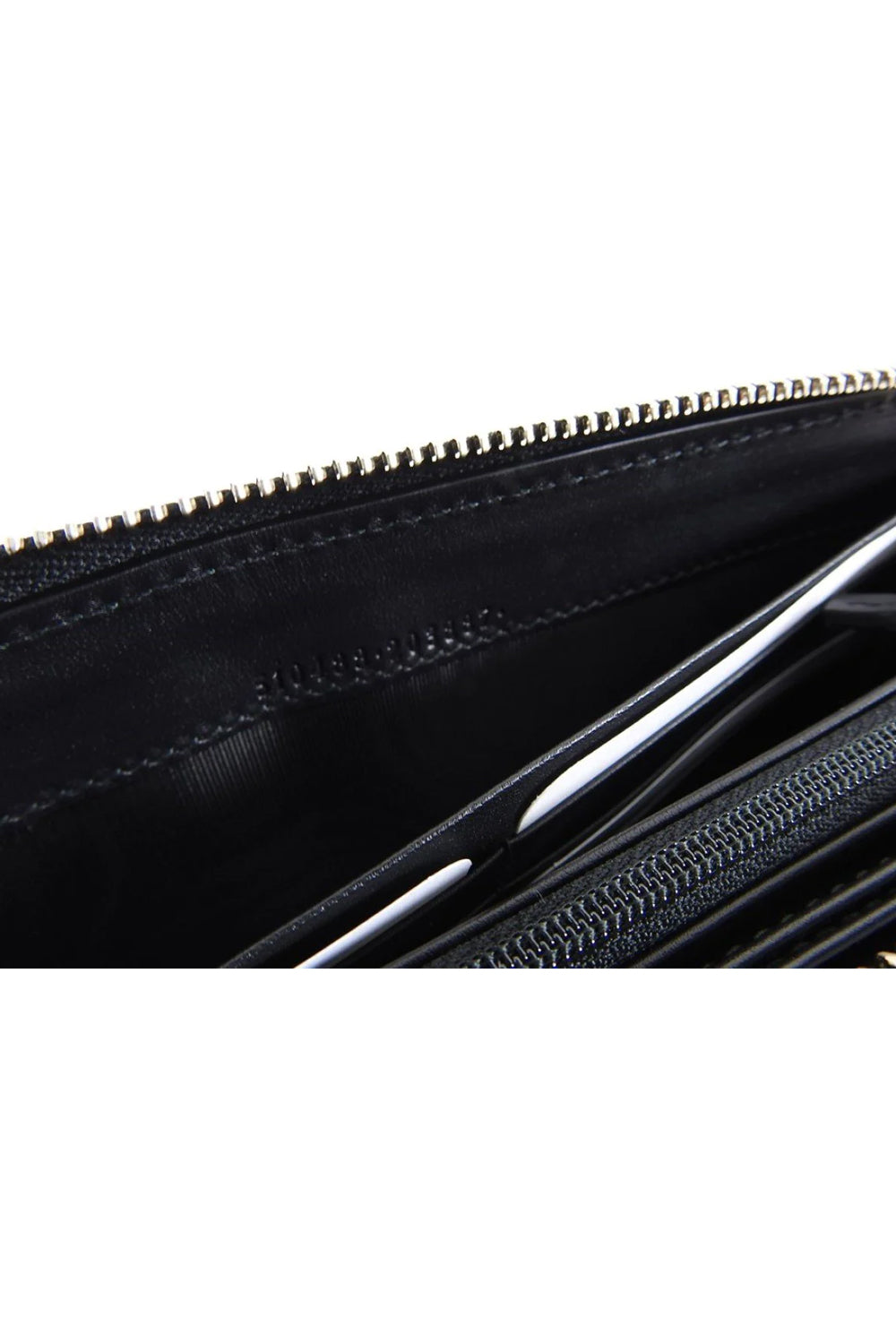 Gucci Zip Around Wallet with Gold Stars - Black