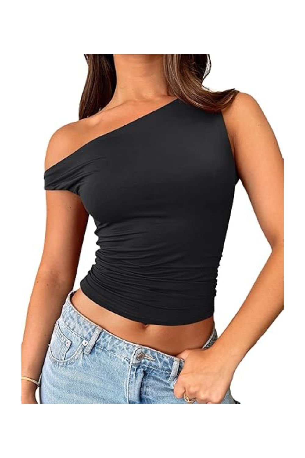 Trendy Women's Off-Shoulder Crop Tank Summer Top