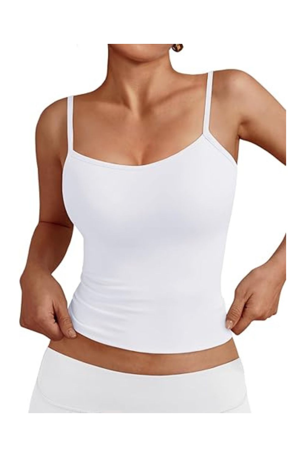 Trendy  Women's Adjustable Sleeveless Square Neck Tank
