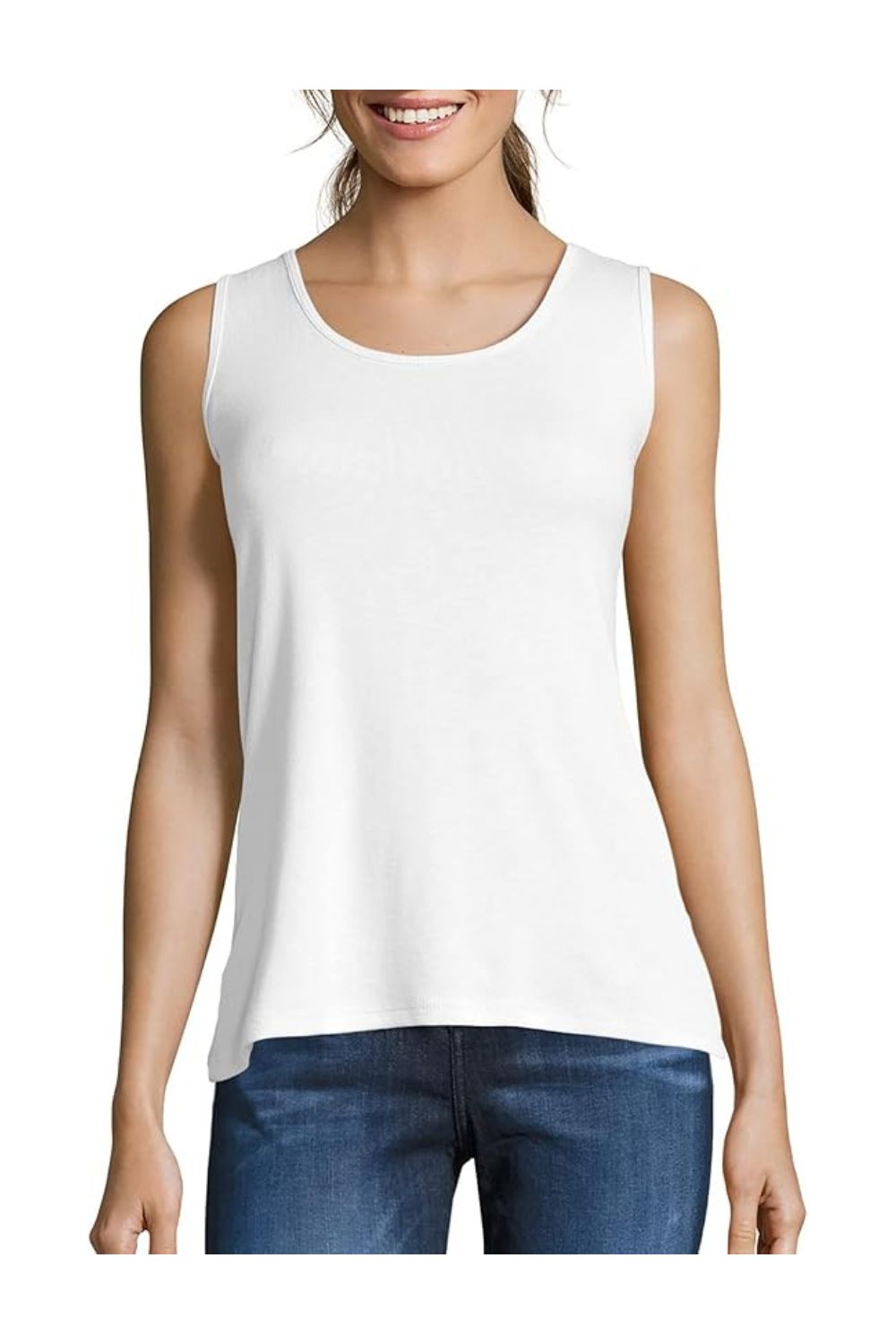 Trendy Women's Mini-Ribbed Cotton Sleeveless Tank Tops