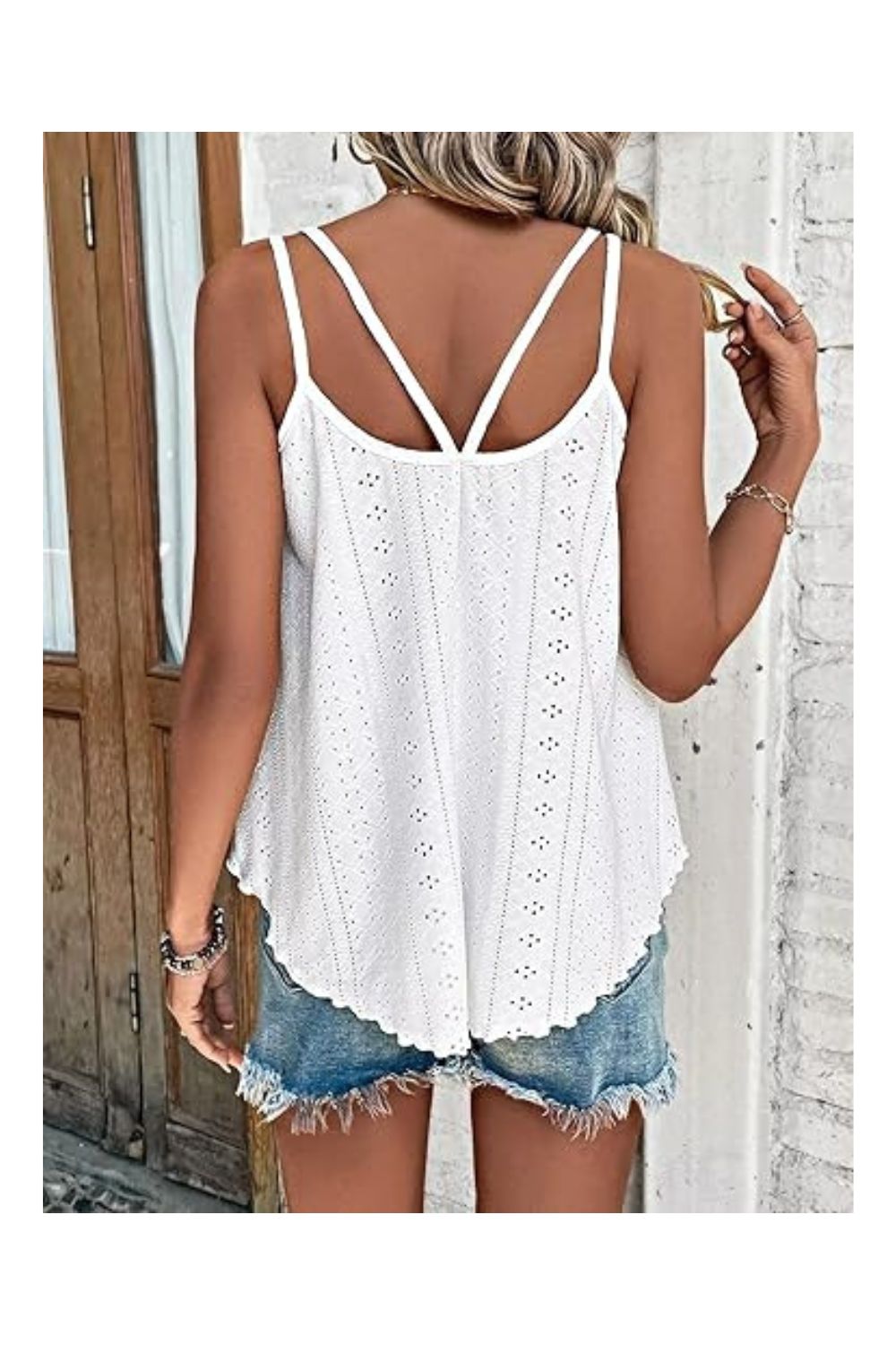 Trendy Women's Sleeveless Spaghetti Strap Loose Summer Top