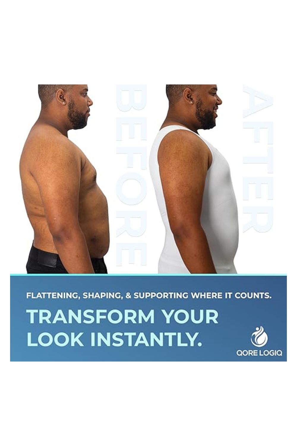 Trendy Men's Gynecomastia Compression Tummy Control Body Shaper