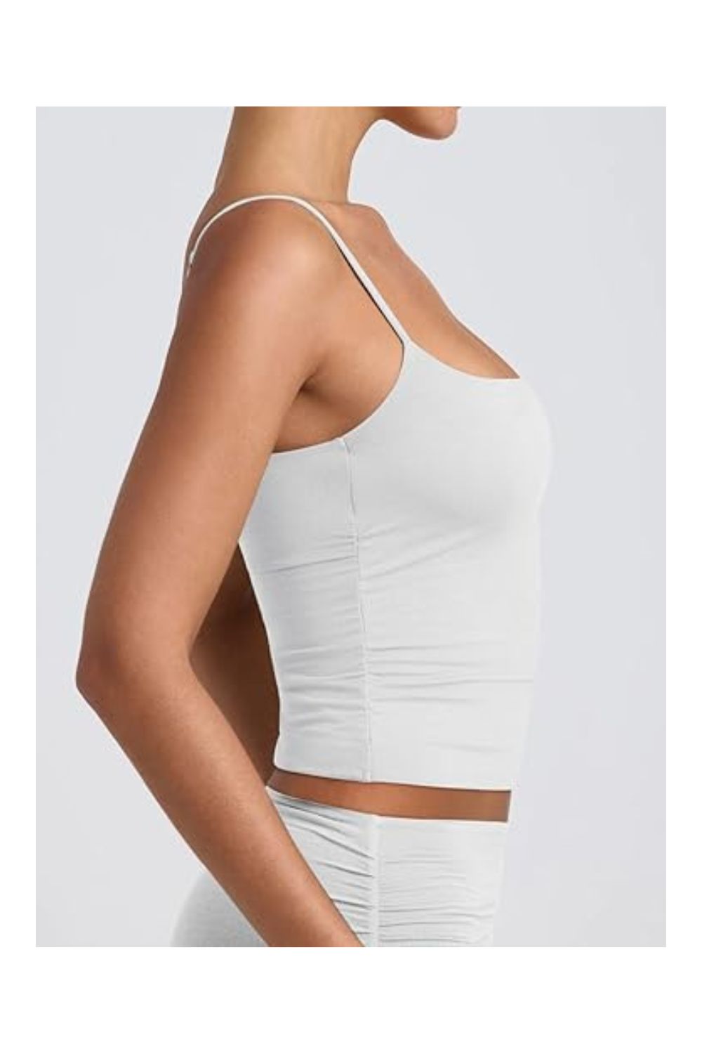 Trendy Women's Double-Lined Scoop Neck Adjustable Cami Tank