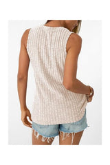 Trendy Women's Sleeveless Tunic Tank Summer Fashion Top
