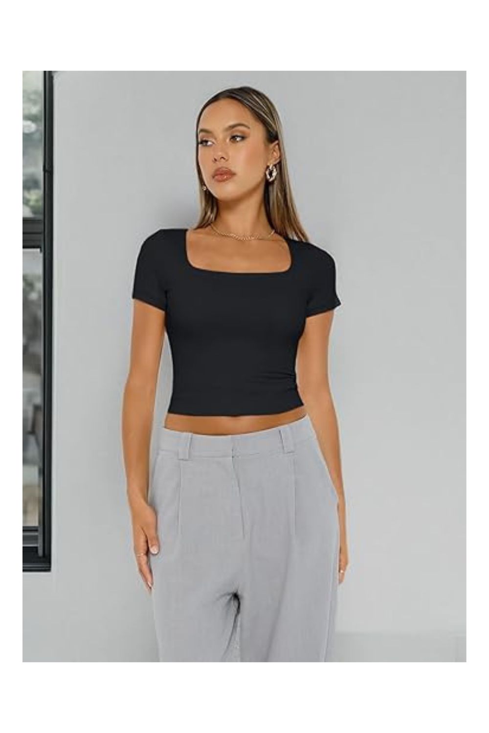 Trendy Women's Double-Lined Crop Top Y2K Beach Fashion